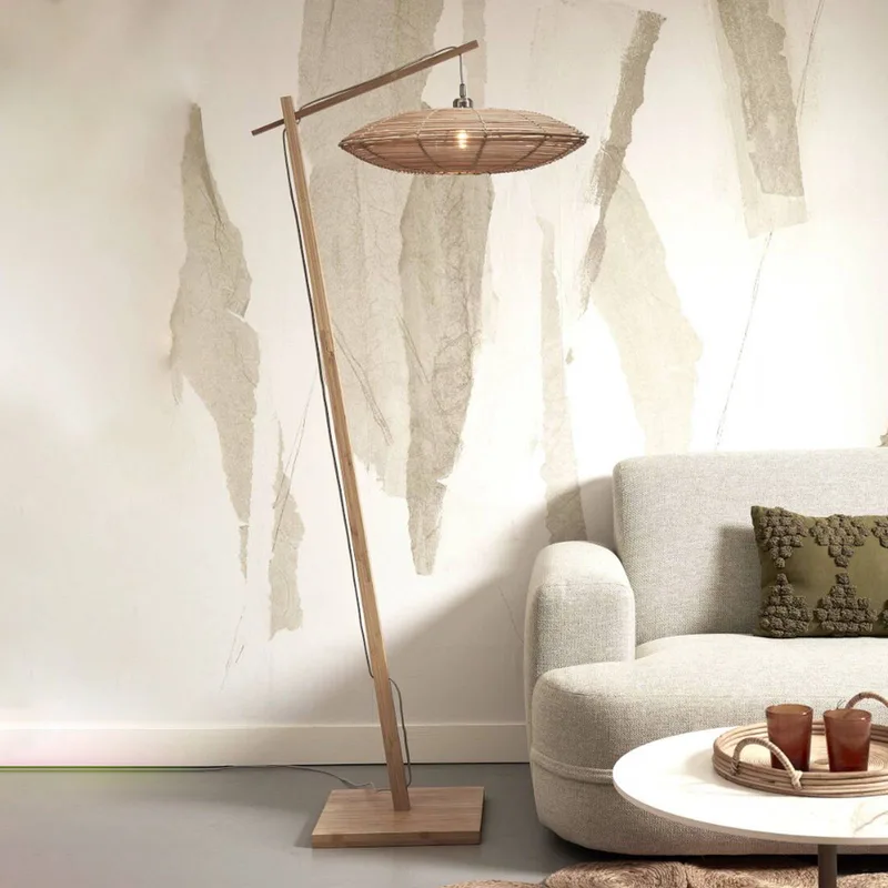 Tanami vloerlamp 55 x 14 cm naturel van GOOD&MOJO in Naturel – productfoto 2 van 5