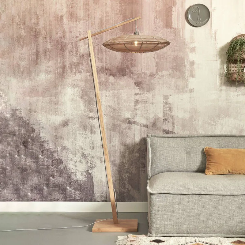 Tanami vloerlamp 55 x 14 cm naturel van GOOD&MOJO in Naturel – productfoto 1 van 5
