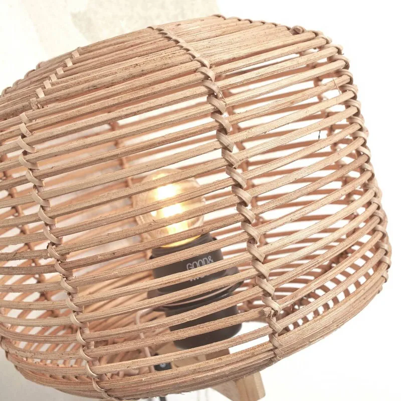 Tanami wandlamp met stekker 25 x 20 cm naturel van GOOD&MOJO in Naturel, Zwart – productfoto 5 van 5