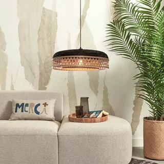 Ubud hanglamp Ø 60 cm naturel/zwart van GOOD&MOJO in Naturel, Zwart – productfoto 3 van 5