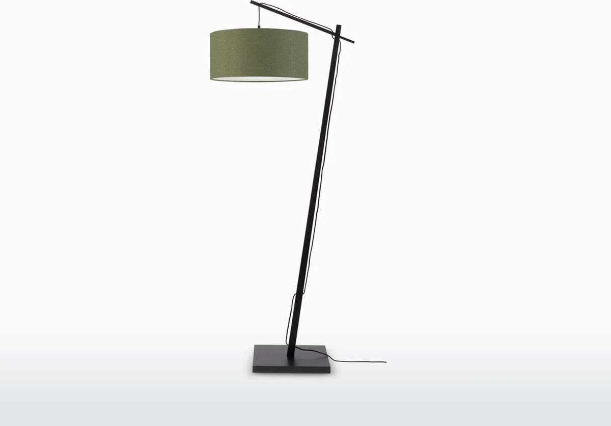 Vloerlamp Andes - Zwart/Groen - 72x47x176cm - Scandinavisch,Bohemian - Staande lampen voor Woonkamer - Slaapkamer von Good&Mojo in Grün – Produktfoto