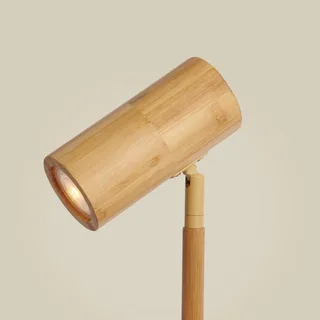 vloerlamp Java, naturel, bamboe, 141 cm hoog, GU10 de GOOD&MOJO en Licht hout – photo du produit 1 sur 3