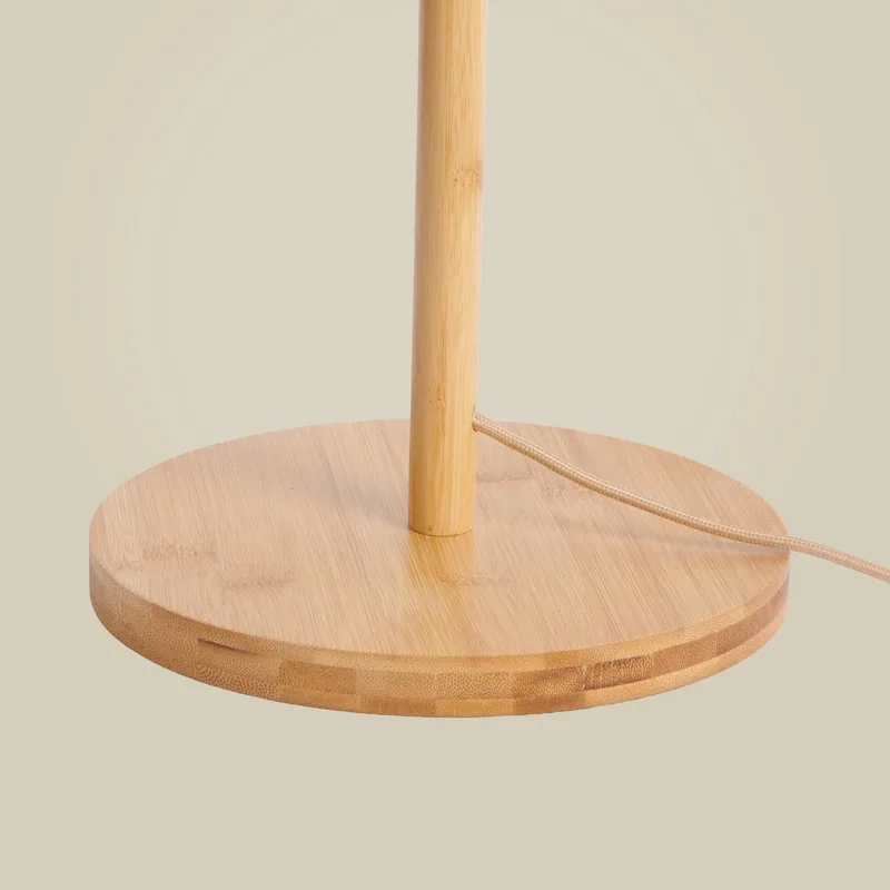 vloerlamp Java, naturel, bamboe, 141 cm hoog, GU10 de GOOD&MOJO en Licht hout – photo du produit 2 sur 3