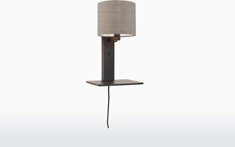 Wandlamp Andes - Bamboe Zwart/Taupe - 19x24x36cm - Binnen Scandinavisch,Bohemian von GOOD&MOJO in Schwarz – Produktfoto