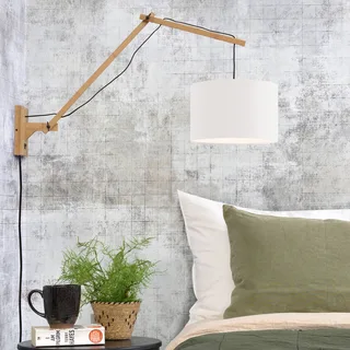 wandlamp Andes, Ø 32 cm, wit, verstelbaar by GOOD&MOJO in Natural, White – product photo 3 of 5