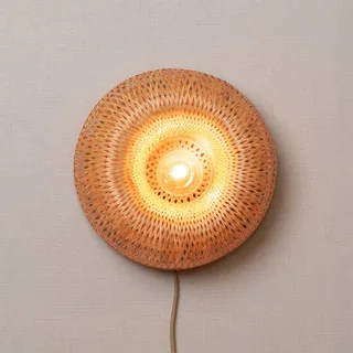 wandlamp Barbados, naturel Ø 35 cm Bamboe stekker by GOOD&MOJO in Natuurlijk bamboe – product photo 1 of 5