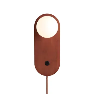 wandlamp Java, glas/bamboe, stekker by GOOD&MOJO in Brown – product photo 4 of 5