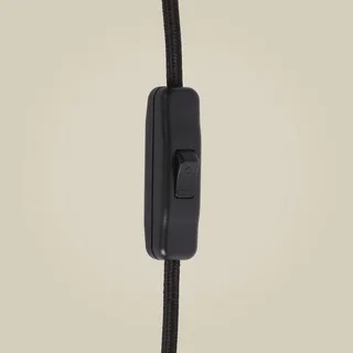 wandlamp Java, glas/bamboe, stekker by GOOD&MOJO in Black – product photo 4 of 5