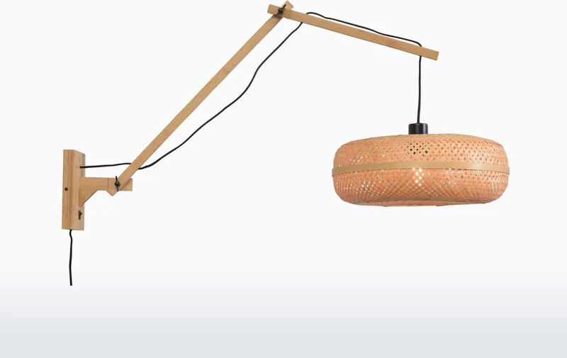 Wandlamp Palawan - Bamboe - 100x40x70cm - Binnen Scandinavisch,Bohemian de GOOD&MOJO en Marron – photo du produit