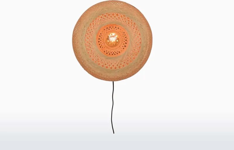 Wandlamp Palawan - Bamboe - Ø40cm - Binnen Scandinavisch,Bohemian de GOOD&MOJO en Marron – photo du produit