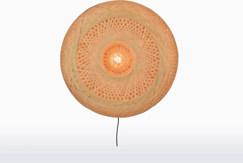 Wandlamp Palawan - Bamboe - Ø60cm - Binnen Scandinavisch,Bohemian från GOOD&MOJO i Brun – produktbild
