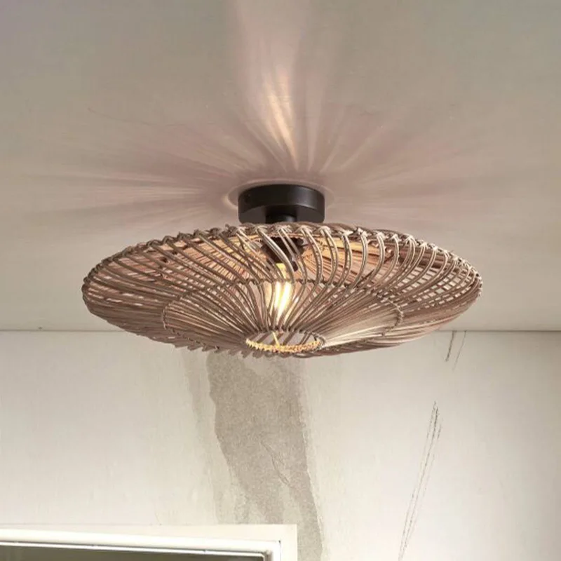 Zanzibar plafondlamp, Ø 55 cm, naturel by GOOD&MOJO in Natural, Black – product photo 1 of 5
