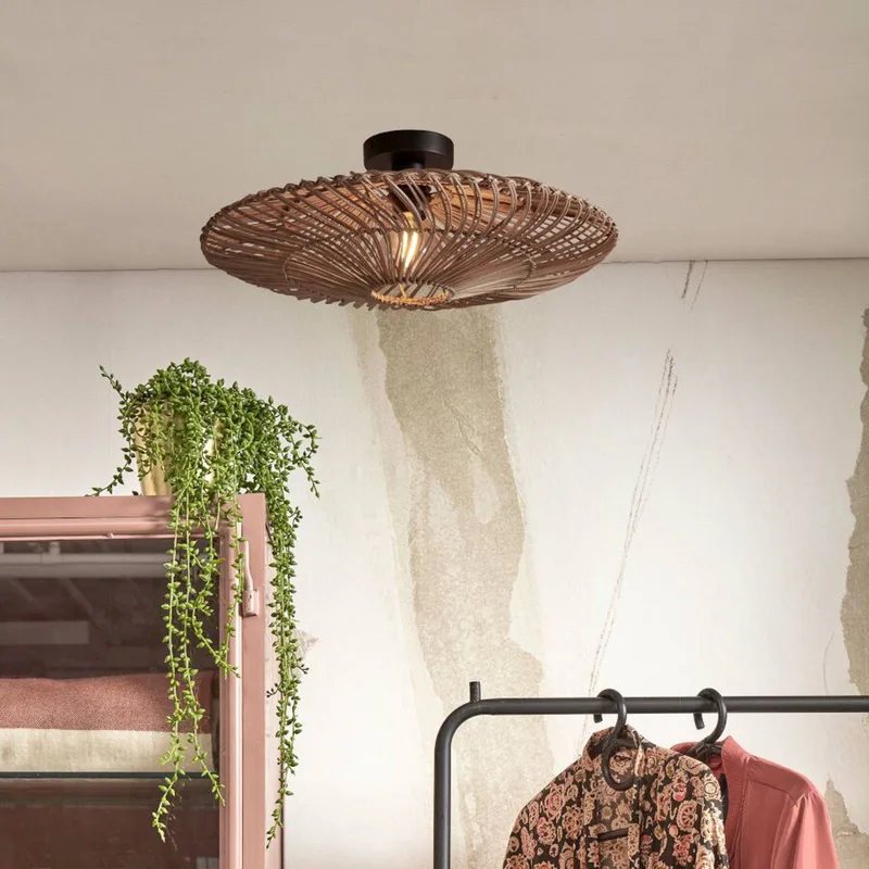 Zanzibar plafondlamp, Ø 55 cm, naturel by GOOD&MOJO in Natural, Black – product photo 3 of 5