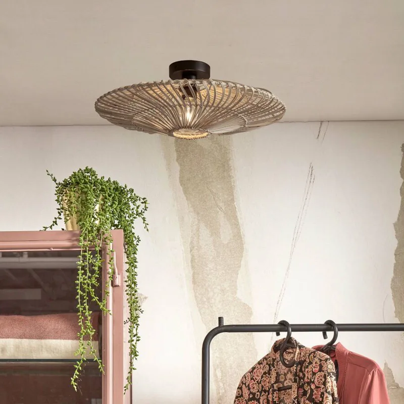 Zanzibar plafondlamp, Ø 55 cm, wit by GOOD&MOJO in White, Black – product photo 3 of 5