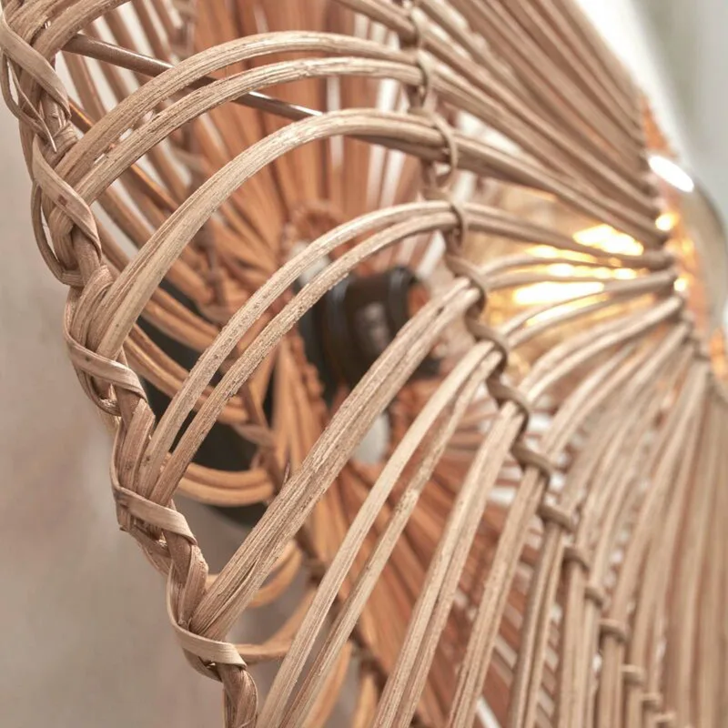 Zanzibar wandlamp, Ø 40 cm, naturel by GOOD&MOJO in Natural – product photo 4 of 5