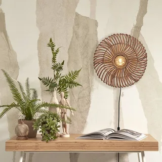 Zanzibar wandlamp, Ø 40 cm, naturel by GOOD&MOJO in Natural – product photo 1 of 5