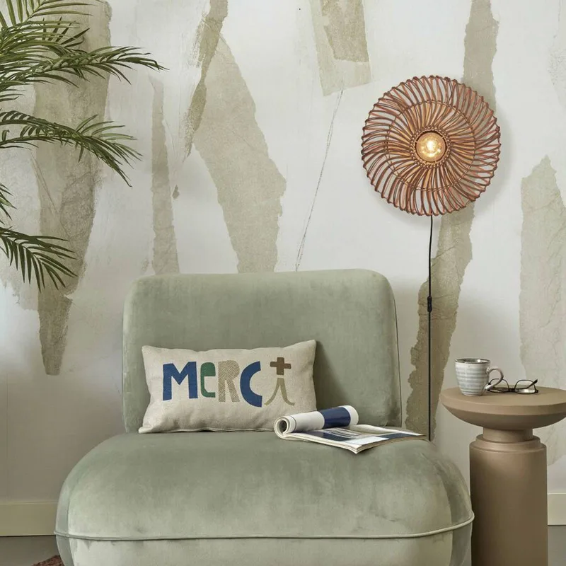 Zanzibar wandlamp, Ø 40 cm, naturel by GOOD&MOJO in Natural – product photo 2 of 5