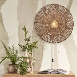 Zanzibar wandlamp, Ø 55 cm, naturel by GOOD&MOJO in Natural – product photo 2 of 5