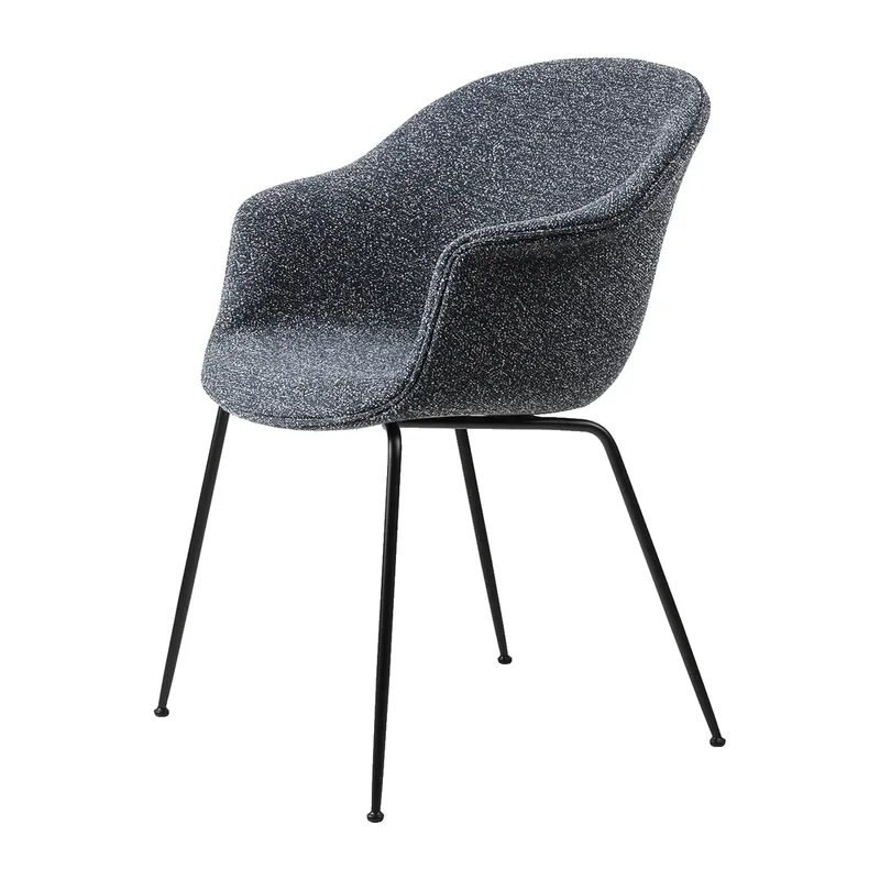 Bat Dining Chair Fully Upholstered Stuhl Around bouclé 023-black de GUBI – photo du produit