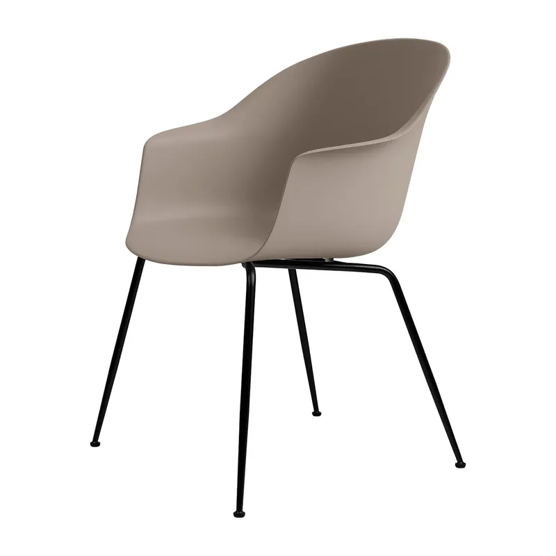 Bat Stuhl Kunststoff schwarze Stuhlbeine New Beige de GUBI – photo du produit