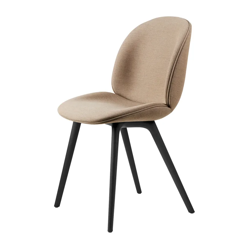 Beetle dining chair fully upholstered-plastic base Remix 3 nr.233-black by GUBI – product photo