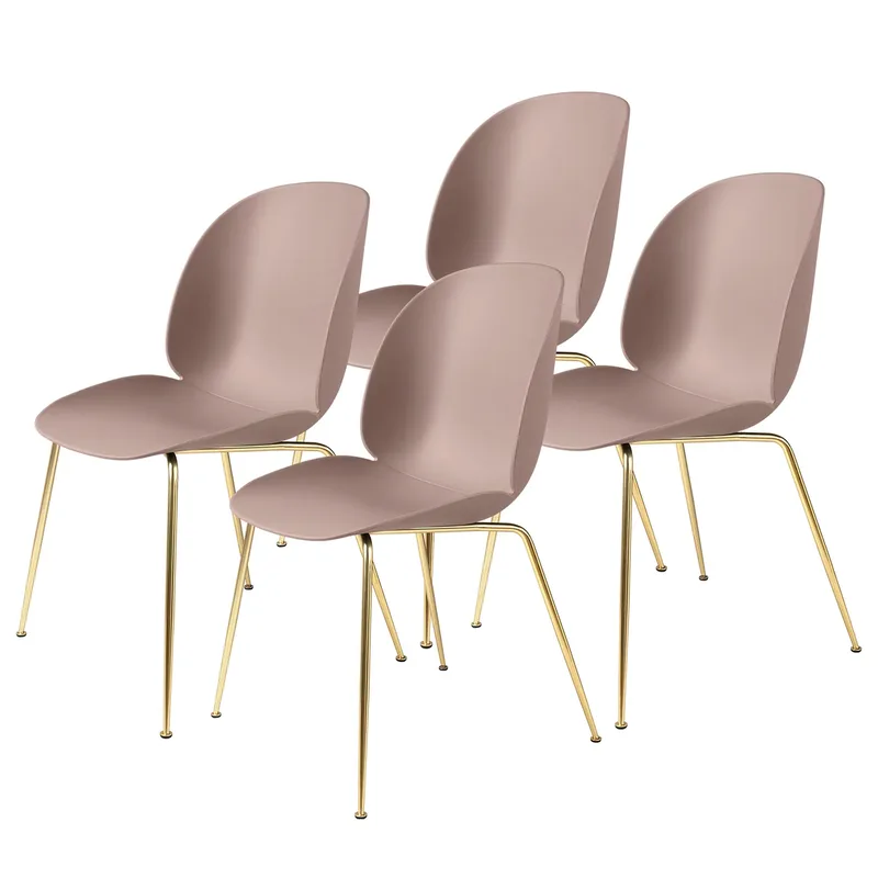 Beetle Stuhl messing Stuhlbeine 4er Pack Sweet Pink by GUBI – product photo