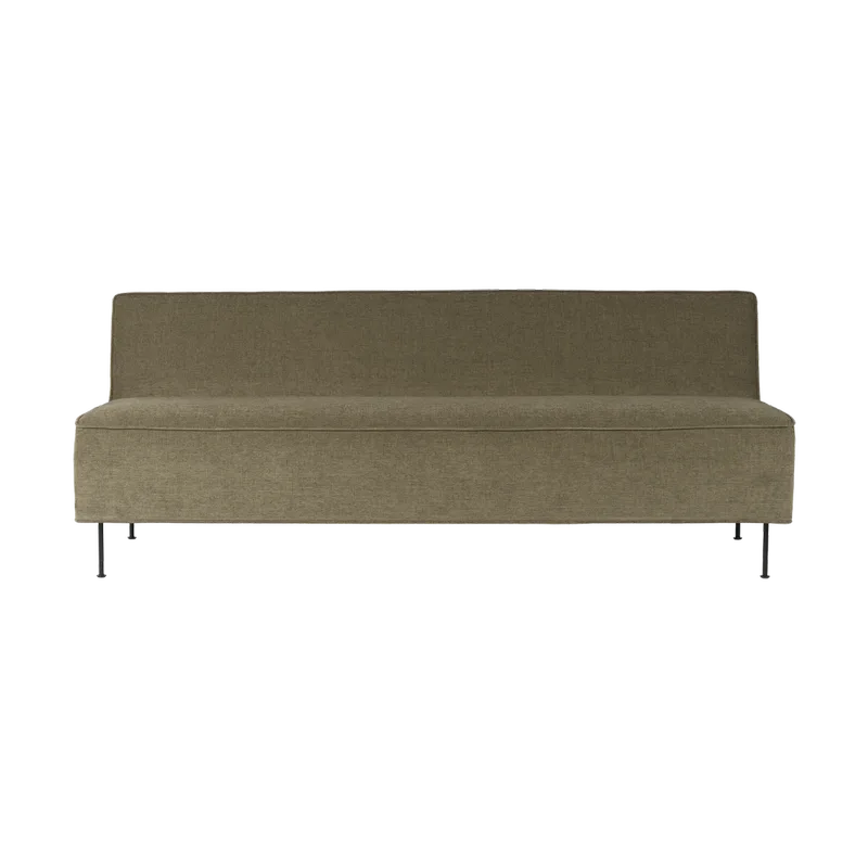 Modern Line Sofa 180x83x70cm Belsuede special FR 002-black by GUBI – product photo