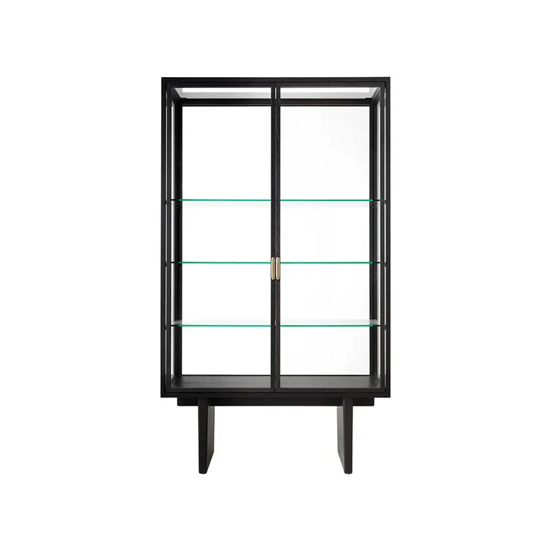 Private Vitrine Glas, Braun-Eiche schwarz gebeizt från GUBI – produktbild