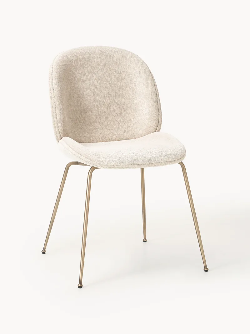 WESTWING x GUBI, Gestoffeerde eetkamerstoel Beetle by Delia Lachance van GUBI – productfoto