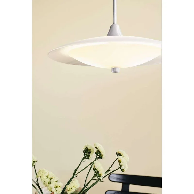 Baroni hanglamp, Ø 46 cm, zwart/wit, glas de Halo Design – photo du produit