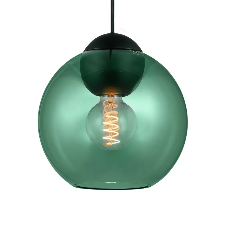 BUBBLES hanglamp, groen, Ø 24 cm, glas, E27 från Halo Design – produktbild