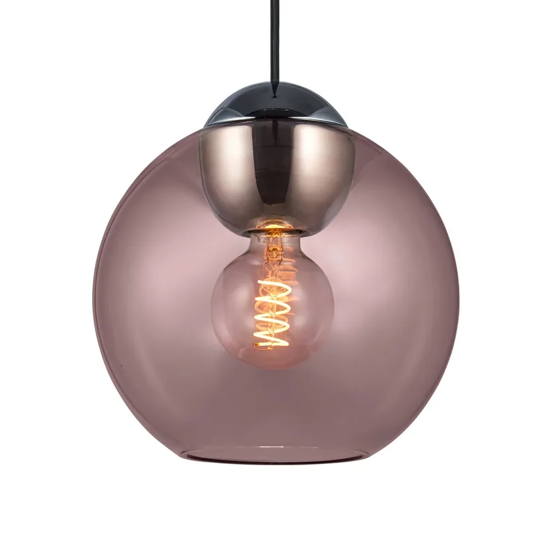 BUBBLES hanglamp, rosé, Ø 24 cm, glas, E27 by Halo Design – product photo