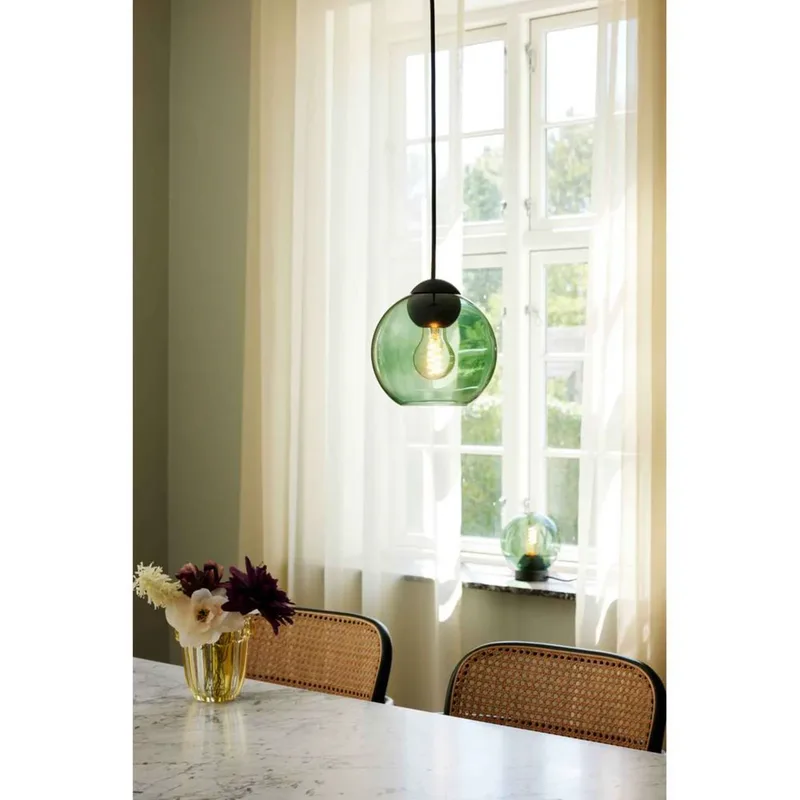 Bubbles Mini Hanglamp Ø14 G9 Green de Halo Design – photo du produit
