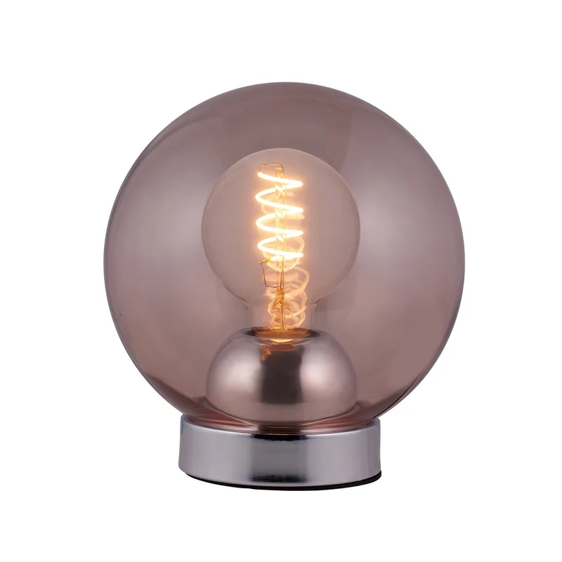 BUBBLES tafellamp, rosé, Ø 18 cm, glas, E27 de Halo Design – photo du produit