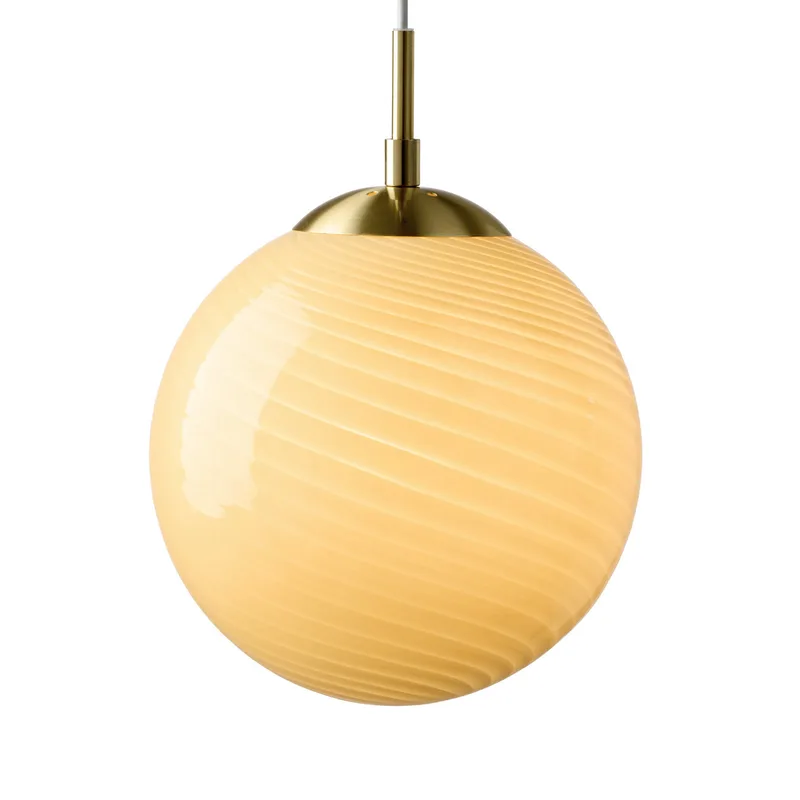 CANDY BALL hanglamp crème/oud messing Ø 25 cm by Halo Design – product photo