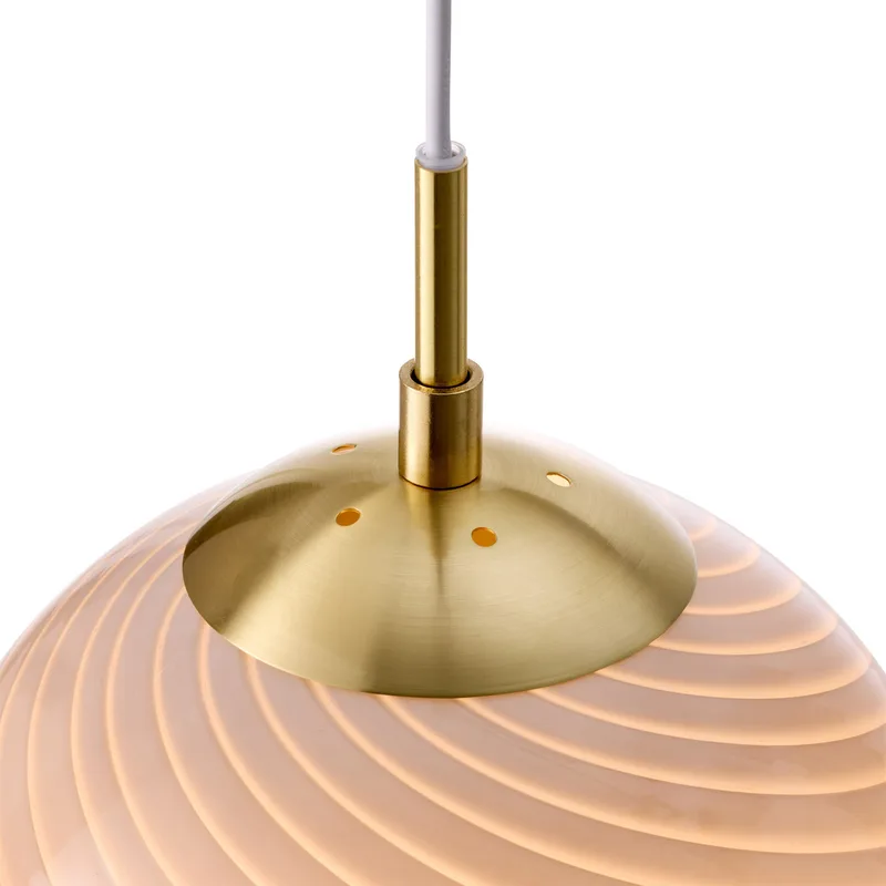 CANDY BALL hanglamp, grijs/verouderd messing Ø 20 cm by Halo Design – product photo