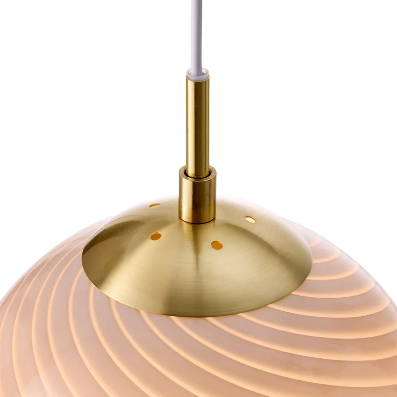 CANDY BALL hanglamp, grijs/verouderd messing Ø 30 cm by Halo Design – product photo