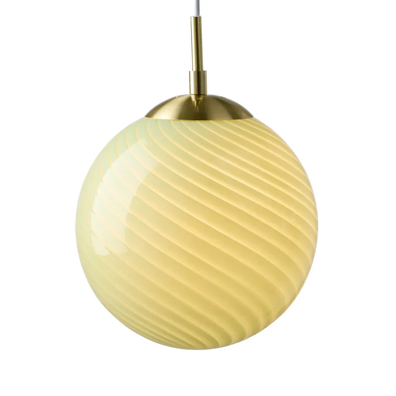 CANDY BALL hanglamp, olijfgroen/verouderd messing Ø 25 cm by Halo Design – product photo