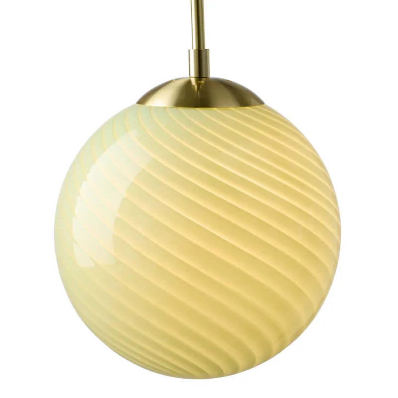 CANDY BALL hanglamp, olijfgroen/verouderd messing Ø 30 cm by Halo Design – product photo