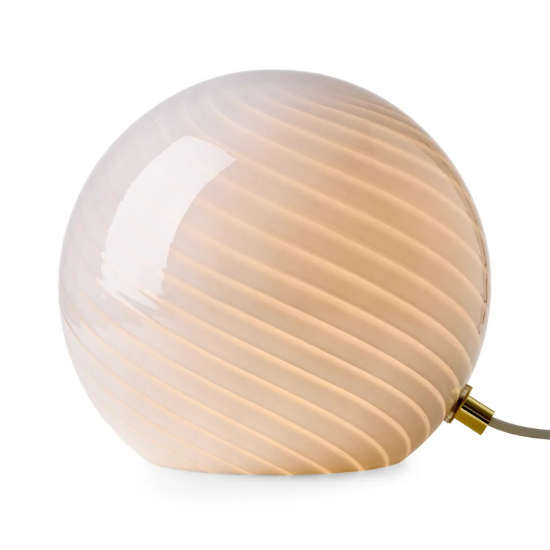 CANDY tafellamp, grijs, Ø 20 cm, glas, E14 från Halo Design – produktbild