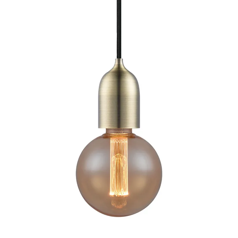 CLASSIC hanglamp, oud messing, Ø 5 cm, E27 von Halo Design – Produktfoto