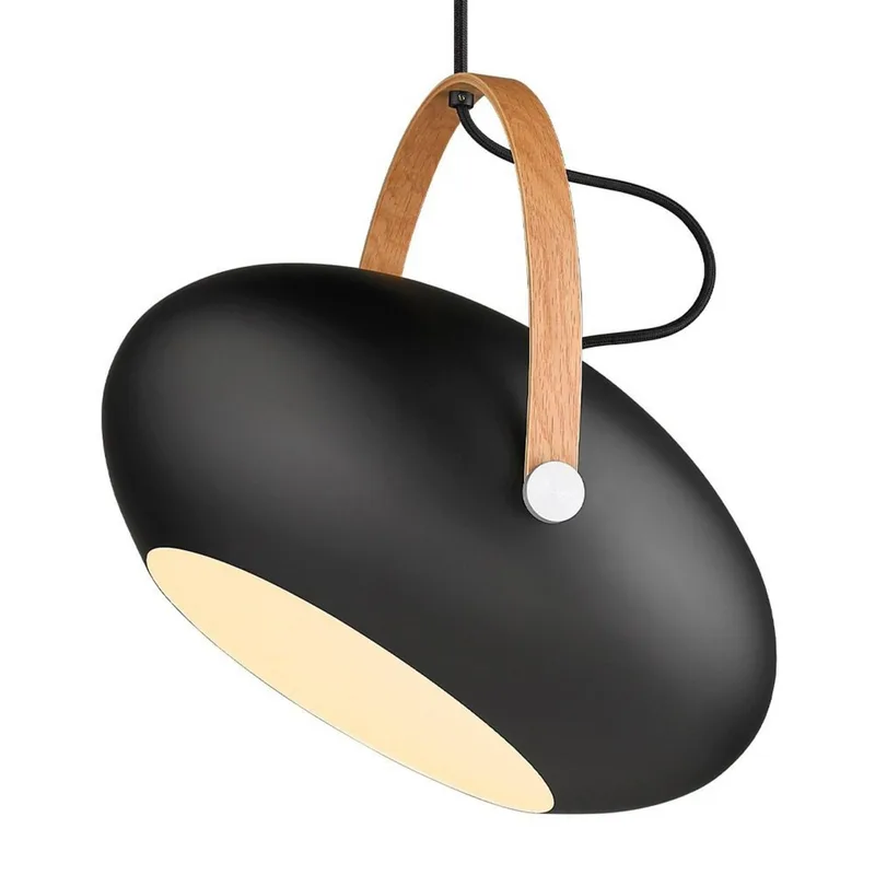 D.C Hanglamp Ø40 Black/Oak by Halo Design – product photo