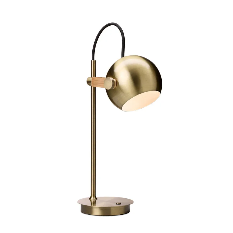 DC PORTABLE LED-acculamp antiek messing metaal fra Halo Design – produktbillede
