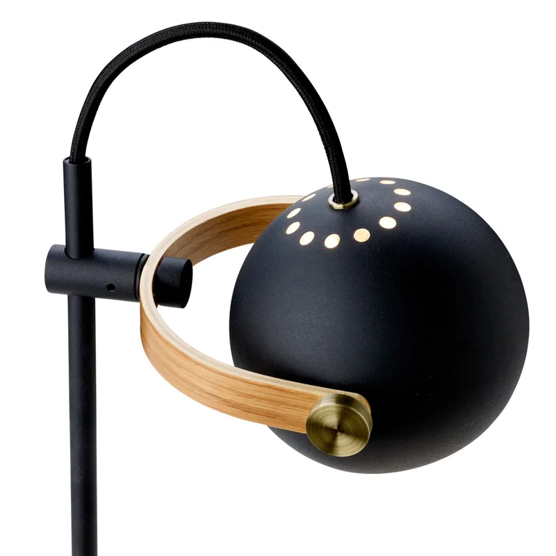 DC PORTABLE LED-acculamp, zwart, metaal van Halo Design – productfoto