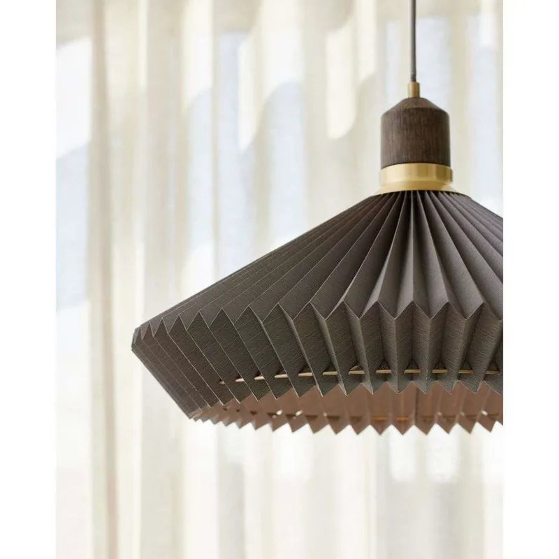 Paris hanglamp, bruin, Ø 56 cm, textiel från Halo Design – produktbild