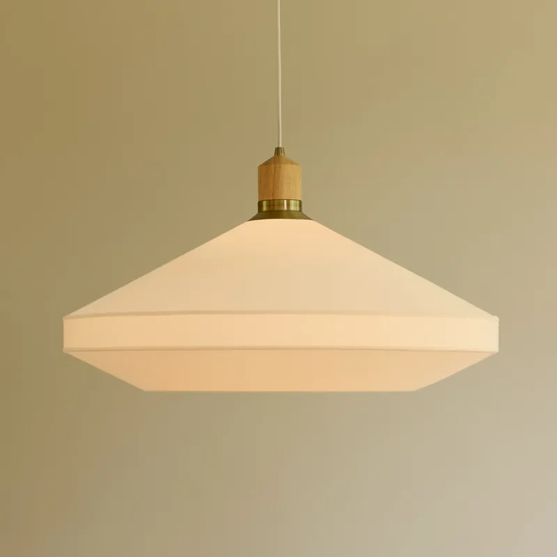 Paris hanglamp, crème, Ø 72 cm, textiel, E27 från Halo Design – produktbild