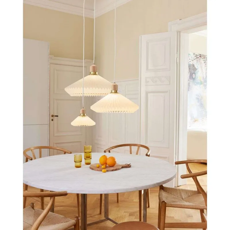 Paris hanglamp, groen, Ø 40 cm, textiel från Halo Design – produktbild