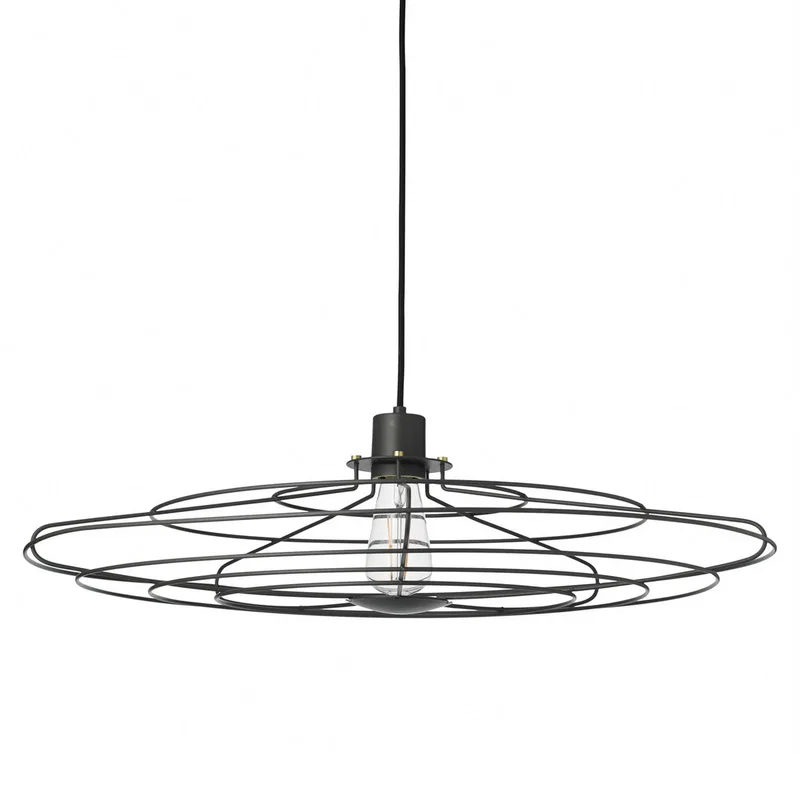 RADIO hanglamp, donkergrijs, Ø 70 cm, E27 by Halo Design – product photo