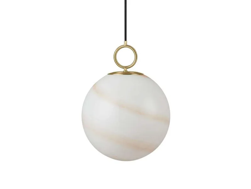 Stockholm Hanglamp Ø30 Marble Brown von Halo Design – Produktfoto