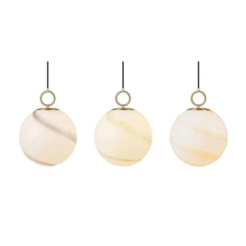 Stockholm Hanglamp Ø30 Marble Grey de Halo Design – photo du produit